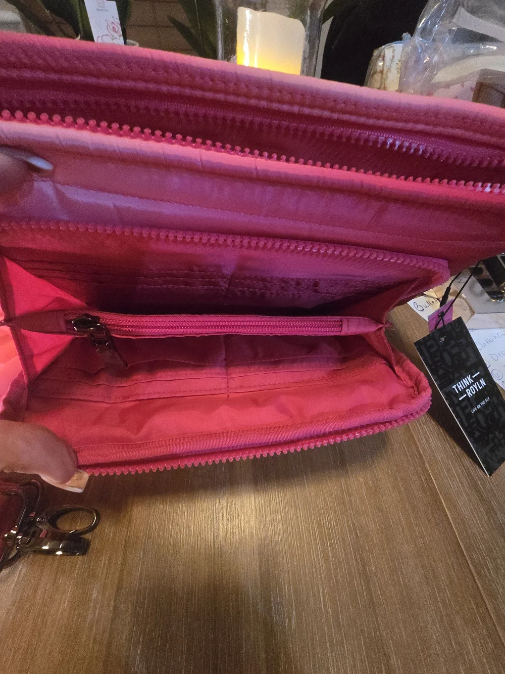 THINK ROYLN Quilted Pink Tablet Sleeve and Crossbody Set